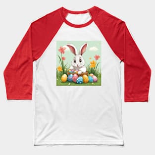 Blossom the Bunny: Garden Easter Guardian Baseball T-Shirt